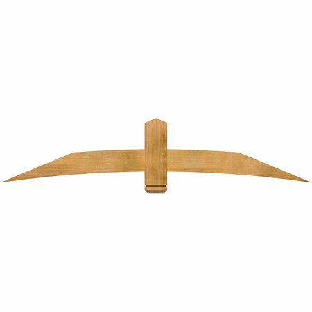 Ekena Millwork Bellingham Rough Sawn Timber Gable Bracket, Western Red Cedar, 84"W x 17"H x 2"D x 6"F, 5/12 Pitch GBW084X17X0206BEL00RWR